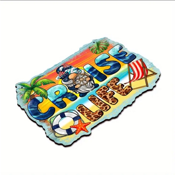 1pc Beach Cruise Life Wooden Artwork Sign - Picture 10 of 10